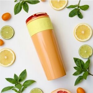 Starbucks Limited Edition SS Insulated Tumbler 16 Oz Orange & Yellow-NWT